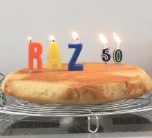 RAZ 50th day cake