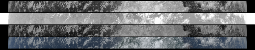Images of a swath of earth just above the equator in different wavelength bands, collected from the weather satellite GOES-16 via Here GOES Radiotelescope and used as data source material for the different generated combined sounds in Orbit 11: GRB-RGB.