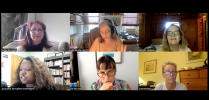 Actors Zoe Bouras, Julia Brothers, Renee Bucciarelli, Marietta Hedges and Jacqueline Springfield reading Respairation